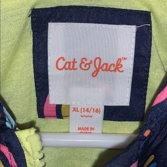 Girls Cat & jack raincoat - Picture 2 of 3